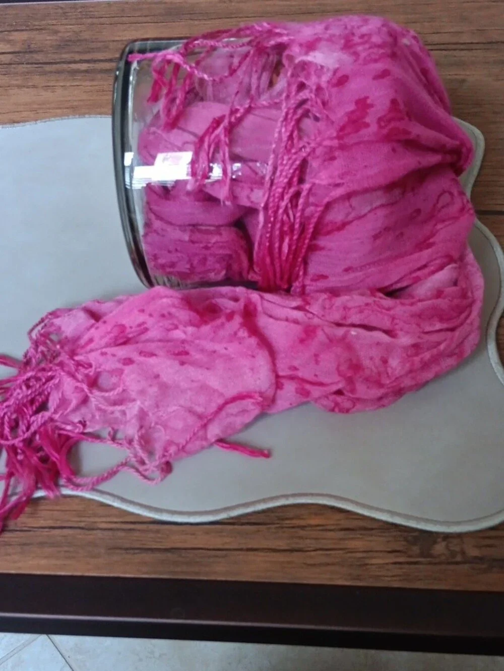 Bright Pink Women's Scarf Wrap - Lightweight Fashion AccessoryVintage